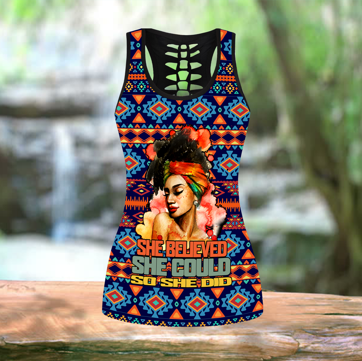 She Did Pattern Legging & Tank top MH240620-ML-Apparel-ML-No Legging-S-Vibe Cosy™