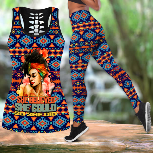 She Did Pattern Legging & Tank top MH240620-ML-Apparel-ML-S-S-Vibe Cosy™