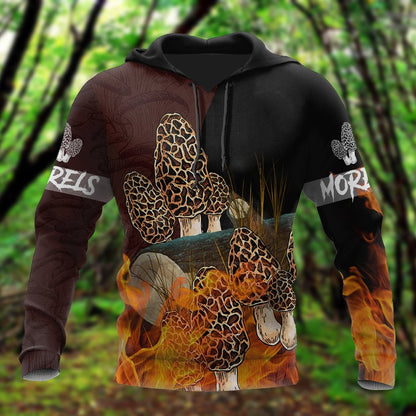 Beautiful Morels mushrooms 3D all over printing shirts for men and women TR260201 - Amaze Style™-Apparel