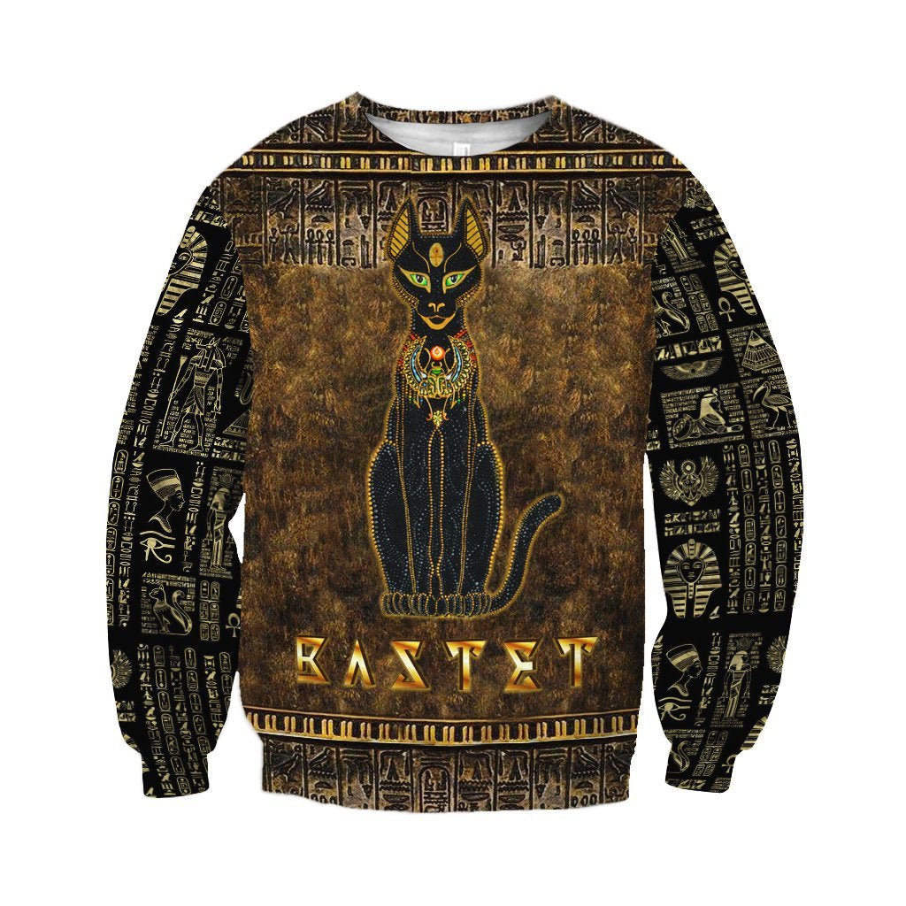 Ancient Egypt Egyptian Bastet Goddess 3D All Over Printed Clothes Hoodie MP030303 - Amaze Style™-Apparel