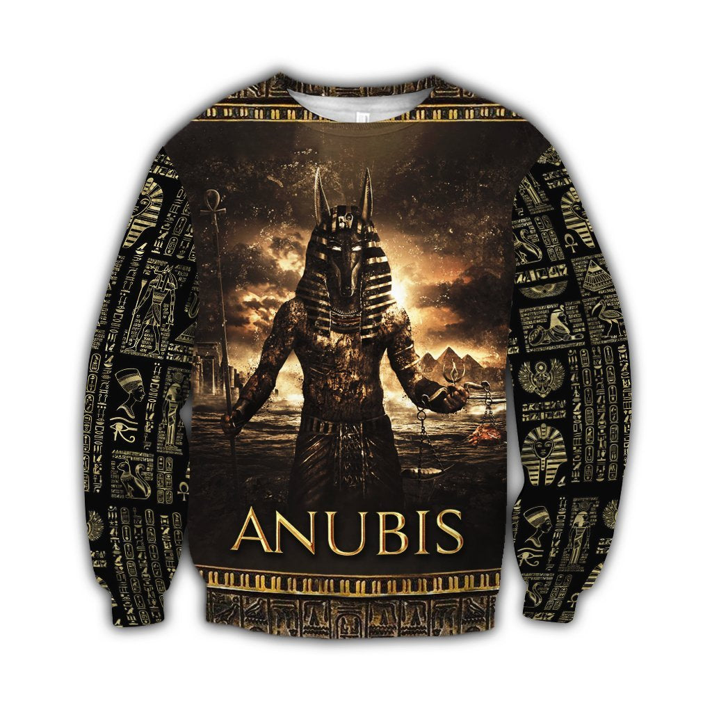 Ancient Egypt Anubis 3D All Over Printed Clothes Hoodie MP030305 - Amaze Style™-Apparel