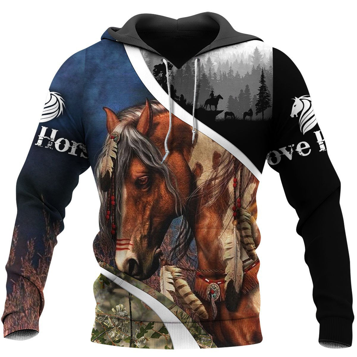 Love Beautiful Horse 3D All Over Printed Shirts MP030402 - Amaze Style™-Apparel