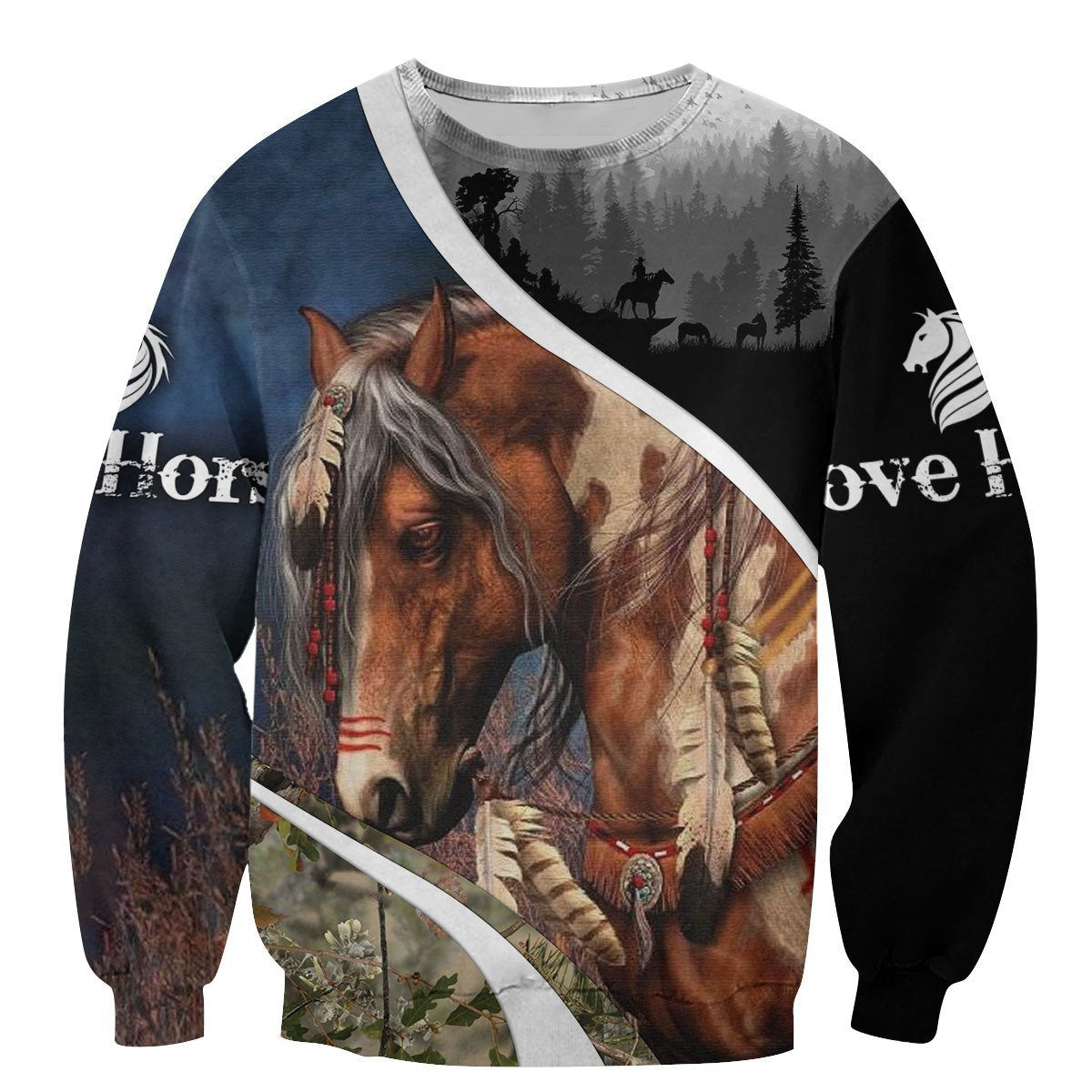 Love Beautiful Horse 3D All Over Printed Shirts MP030402 - Amaze Style™-Apparel