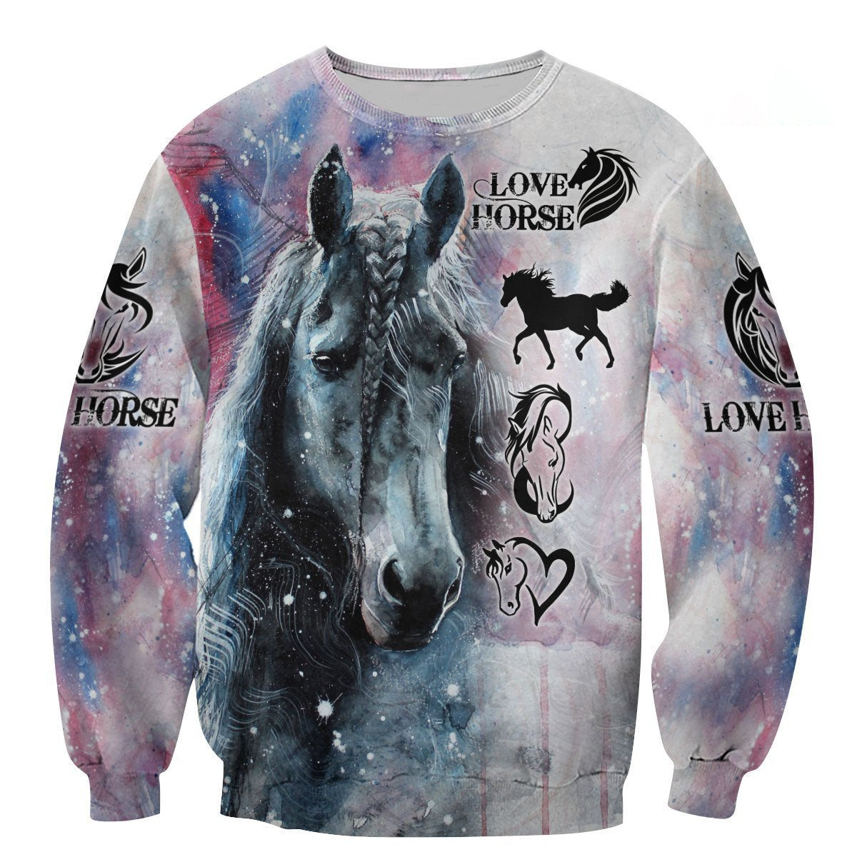 Love Beautiful Winter Horse Art 3D All Over Printed Shirt Hoodie For Men And Women MP050403 - Amaze Style™-Apparel