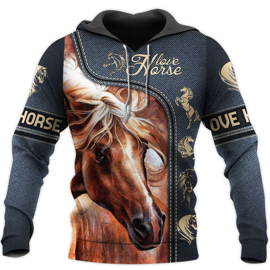 Love Horse 3D All Over Printed Shirts MP090402 - Amaze Style™-Apparel