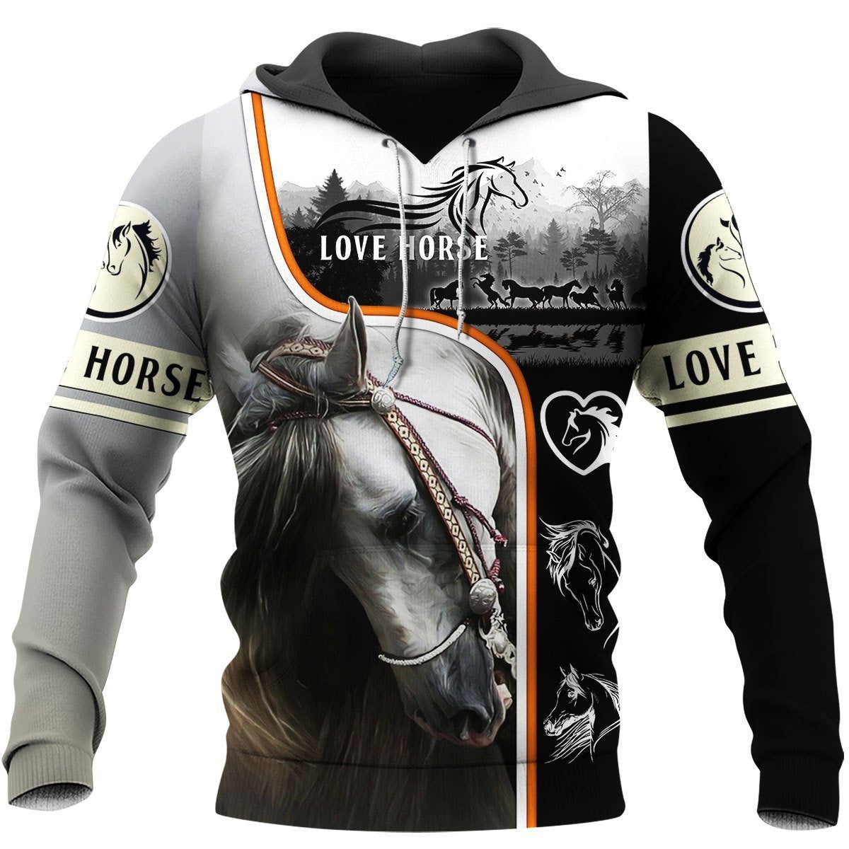 Beautiful Horse 3D All Over Printed Shirts For Men And Women MP130408 - Amaze Style™-Apparel