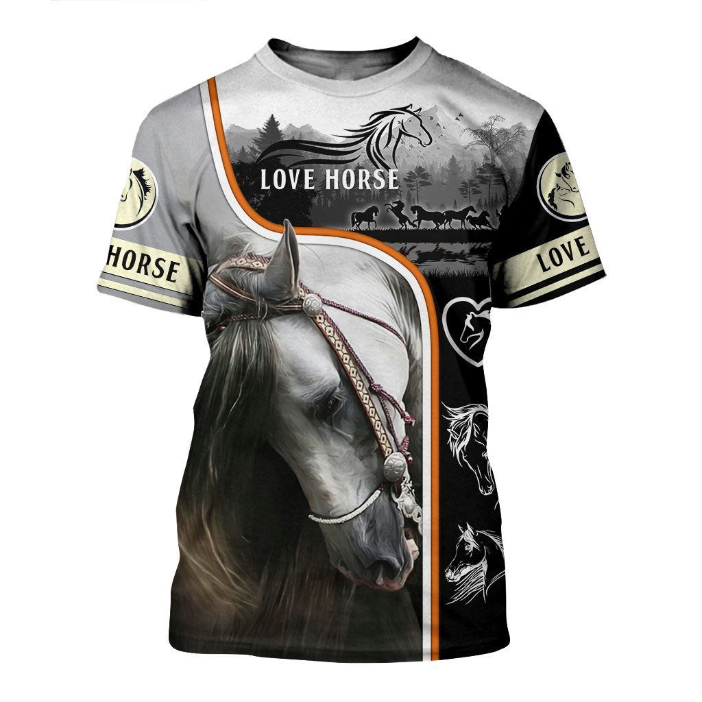 Beautiful Horse 3D All Over Printed Shirts For Men And Women MP130408 - Amaze Style™-Apparel