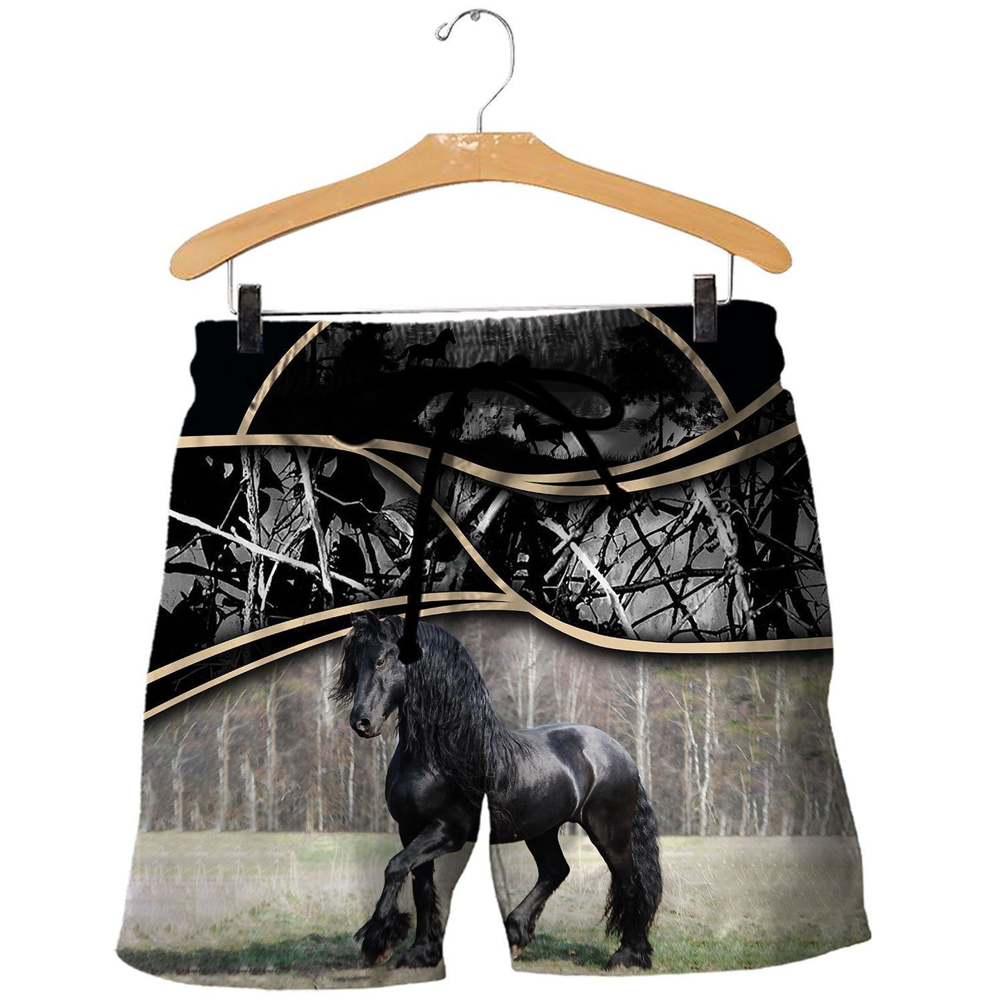 Love Horse 3D All Over Printed Shirts For Men And Women MP130412-Apparel-MP-Shorts-S-Vibe Cosy™