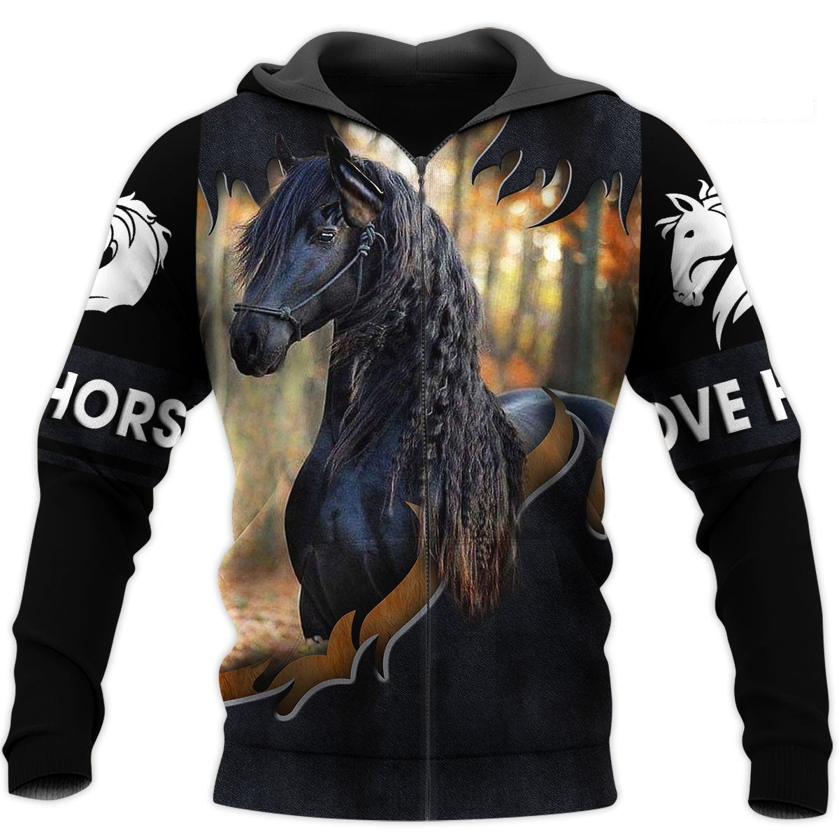 Love Horse 3D All Over Printed Shirts For Men And Women MP130413 - Amaze Style™-Apparel