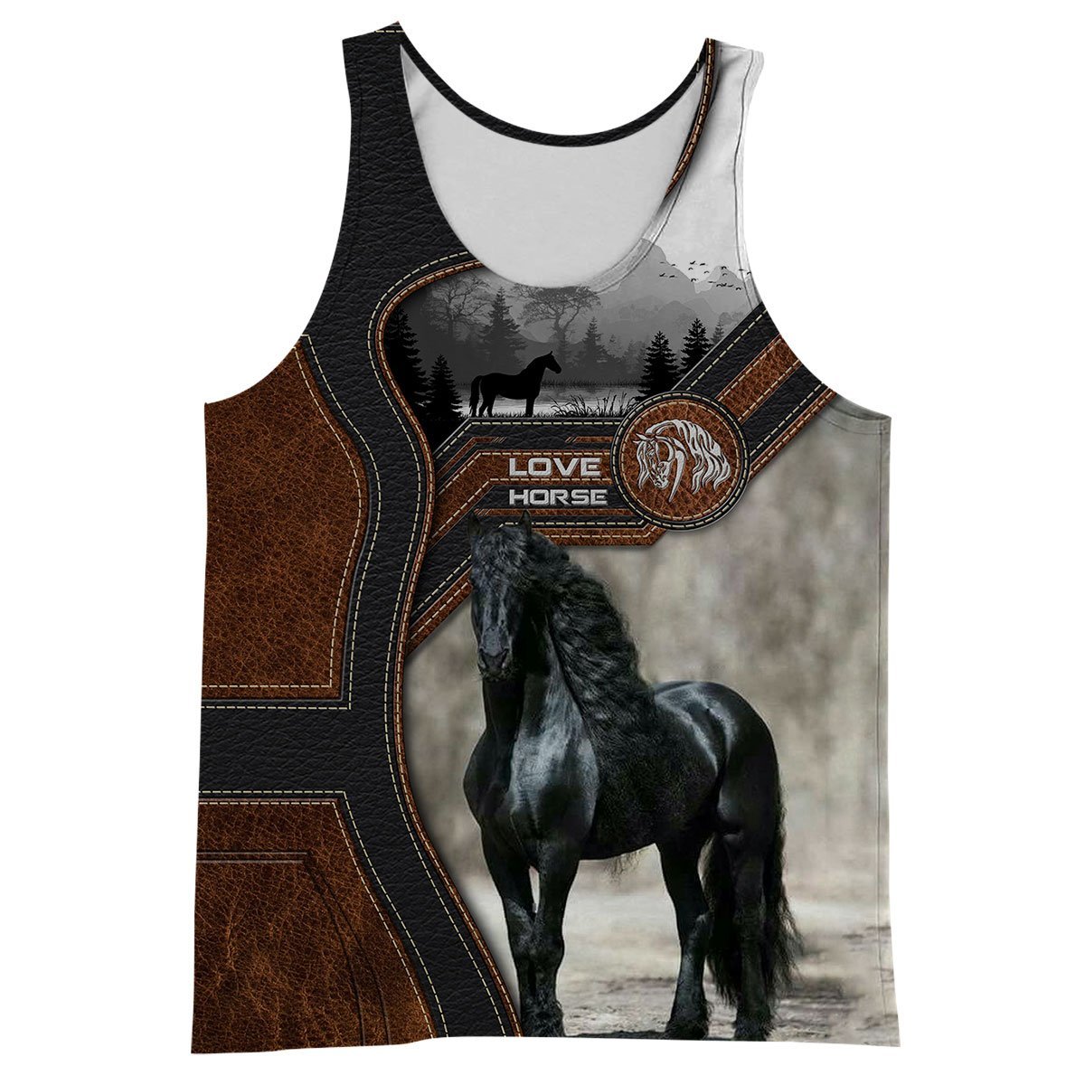 Love Horse 3D All Over Printed Shirts For Men and Women-Apparel-MP-Tank Top-S-Vibe Cosy™