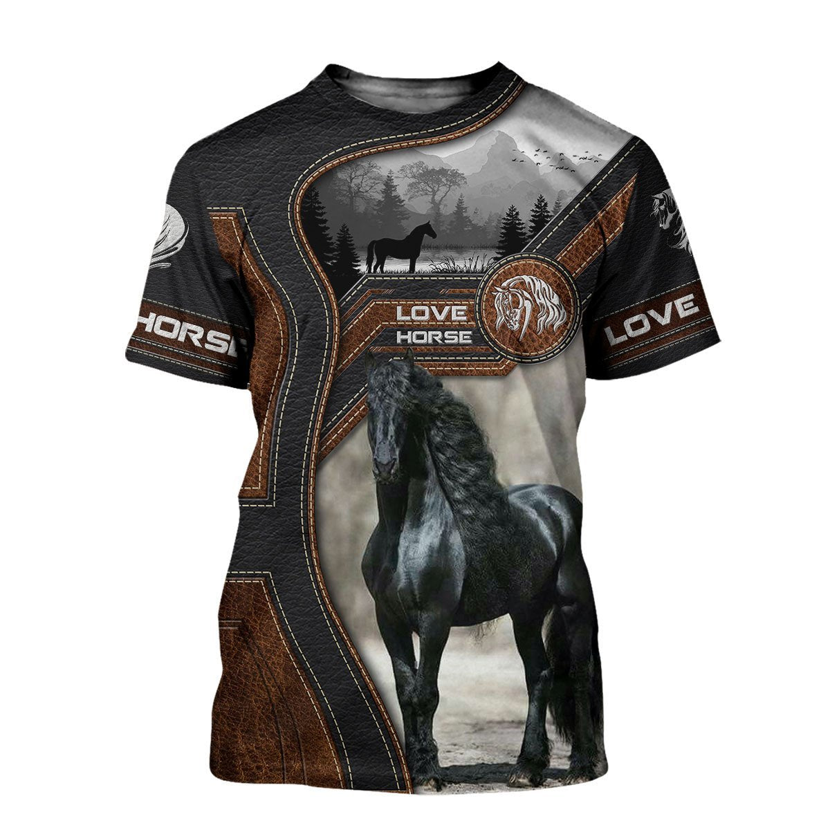 Love Horse 3D All Over Printed Shirts For Men and Women-Apparel-MP-T-Shirt-S-Vibe Cosy™