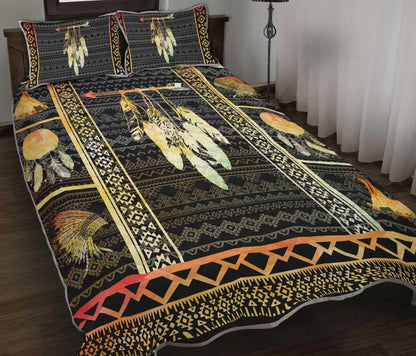 Native American Feathers Premium Quilt Bed Set MP15062002