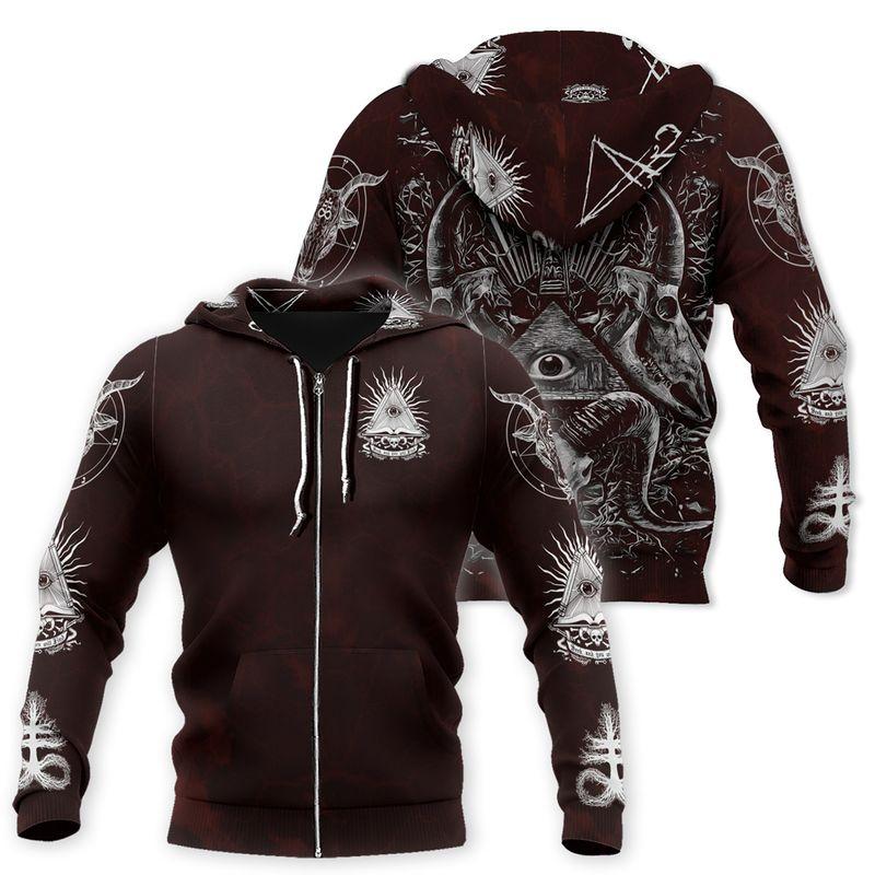 Satanic Tribal 3D All Over Printed Hoodie Shirts For Men And Women MP180301 - Amaze Style™-Apparel