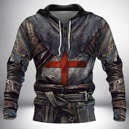 Knight Templar Armor 3D All Over Printed Shirt Hoodie For Men And Women MP240302 - Amaze Style™-Apparel