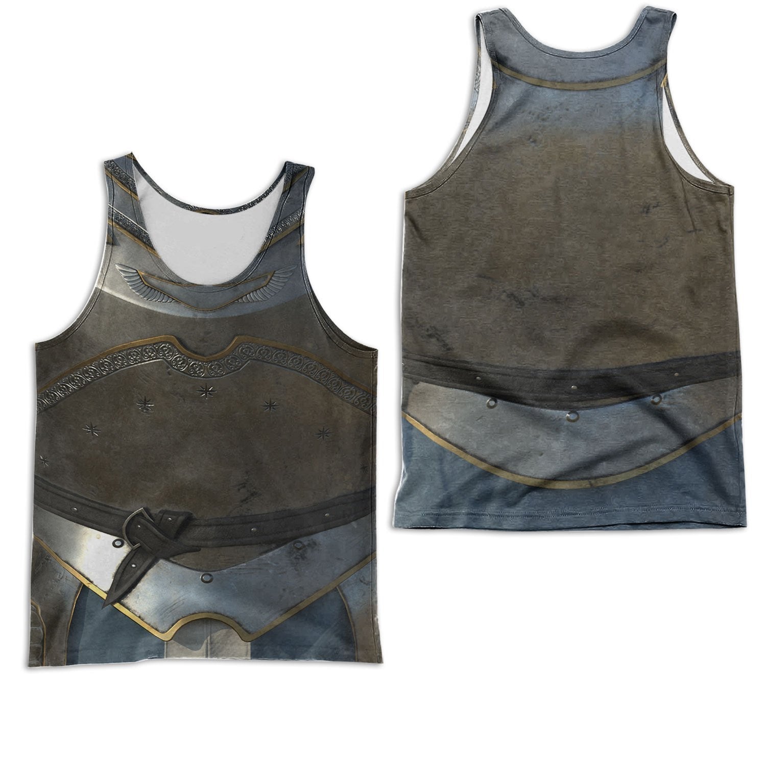3D All Over Printed Chainmail Knight Medieval Armor Tops MP250202 - Amaze Style™-Apparel