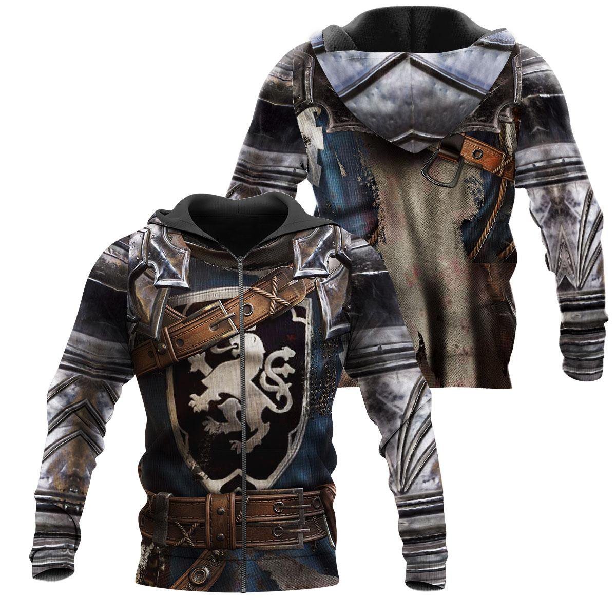 Blue Knight Armor 3D All Over Printed Shirts for Men and Women MP280203 - Amaze Style™-Apparel