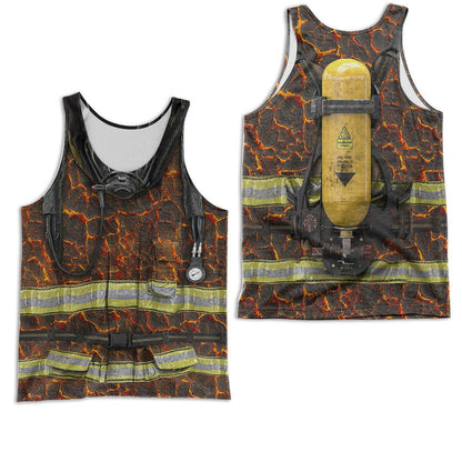 FIRE FIGHTER 3D ALL OVER PRINTED SHIRTS MP789 - Amaze Style™-Apparel