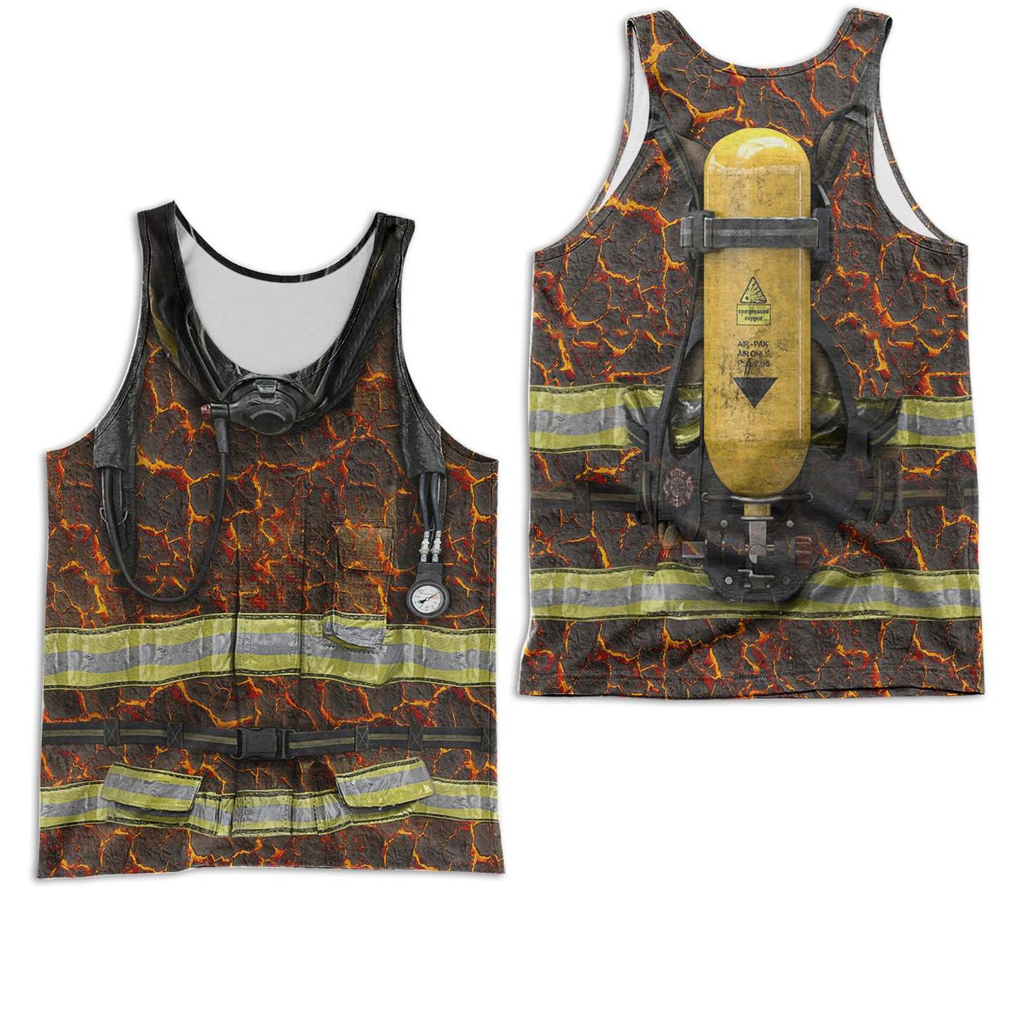 FIRE FIGHTER 3D ALL OVER PRINTED SHIRTS MP789 - Amaze Style™-Apparel
