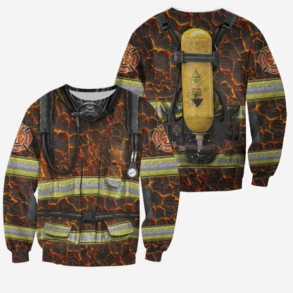 FIRE FIGHTER 3D ALL OVER PRINTED SHIRTS MP789 - Amaze Style™-Apparel