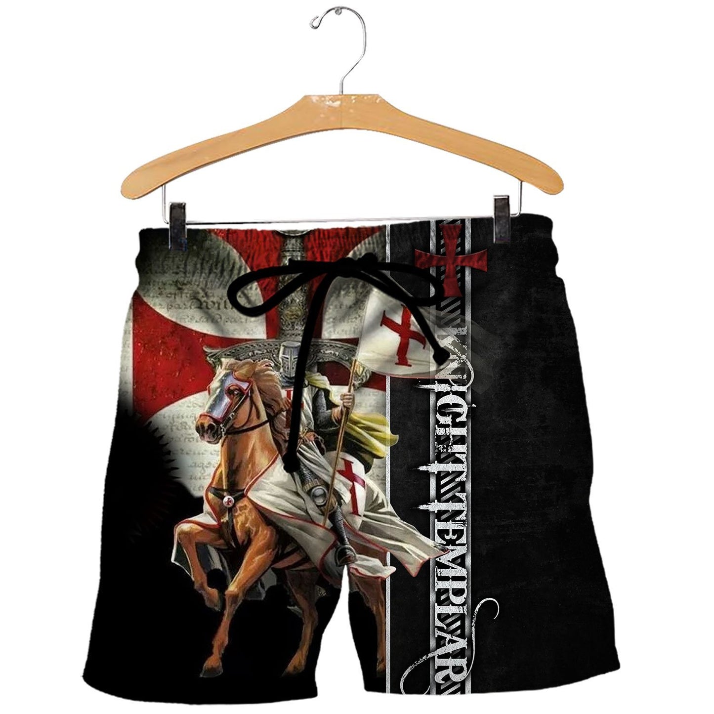 KNIGHT TEMPLAR 3D ALL OVER PRINTED SHIRTS MP922-Apparel-MP-Shorts-S-Vibe Cosy™