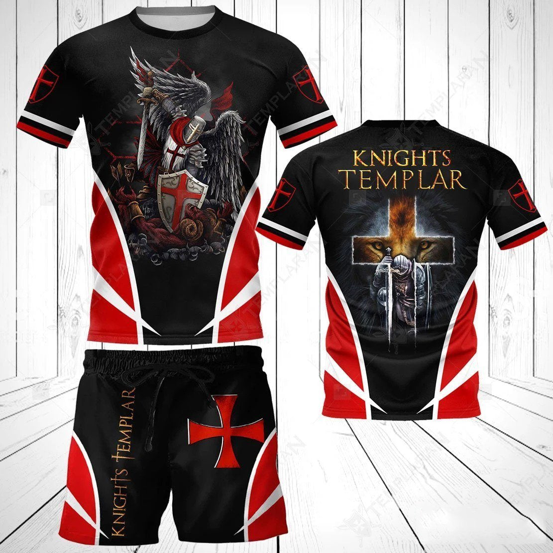 KNIGHTS TEMPLAR 3D ALL OVER SHIRTS FOR MEN AND WOMEN MP936 - Amaze Style™-Apparel