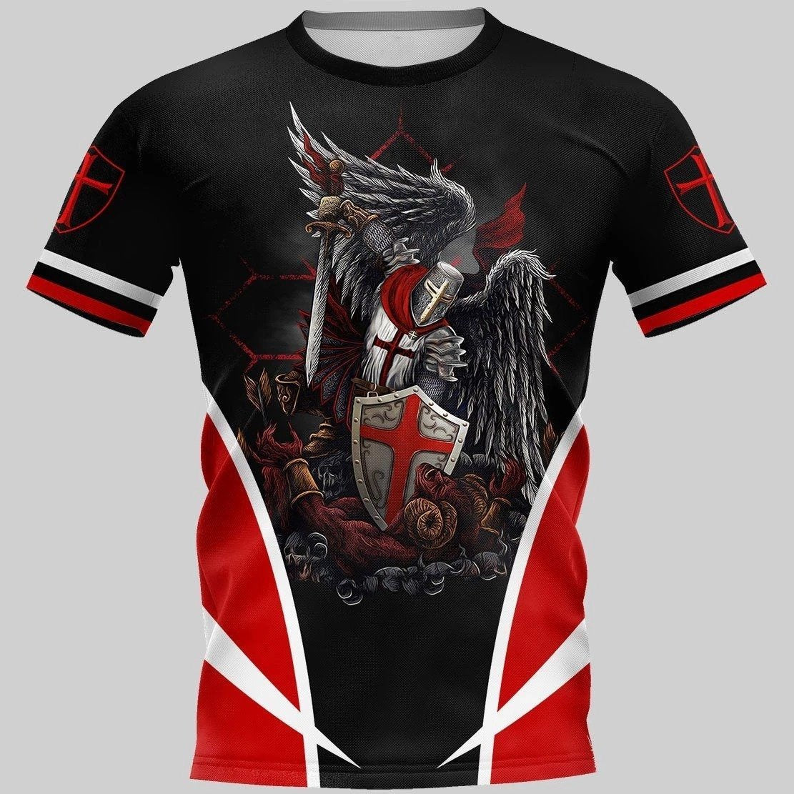 KNIGHTS TEMPLAR 3D ALL OVER SHIRTS FOR MEN AND WOMEN MP936 - Amaze Style™-Apparel
