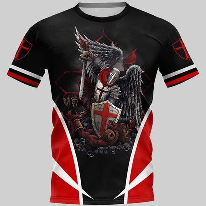 KNIGHTS TEMPLAR 3D ALL OVER SHIRTS FOR MEN AND WOMEN MP936 - Amaze Style™-Apparel