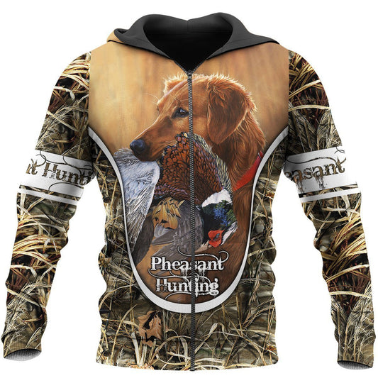 Pheasant Hunting 3D All Over Printed Shirts Hoodie For Men And Women MP987 - Amaze Style™-Apparel