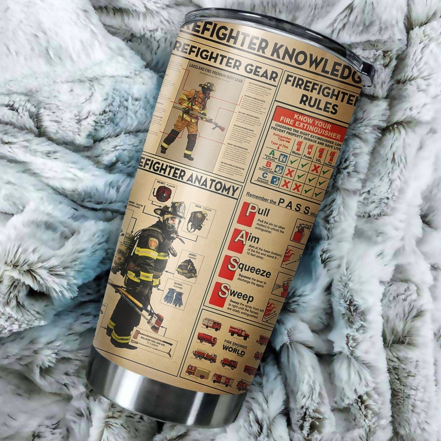 Firefighter Knowledge Premium Stainess Tumbler Cup MPT20 - Amaze Style™-Tumbler