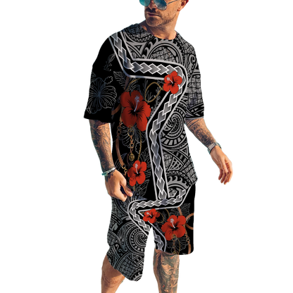 Polynesia No 6 Combo T Shirt Broad Short Traditional Tattoo