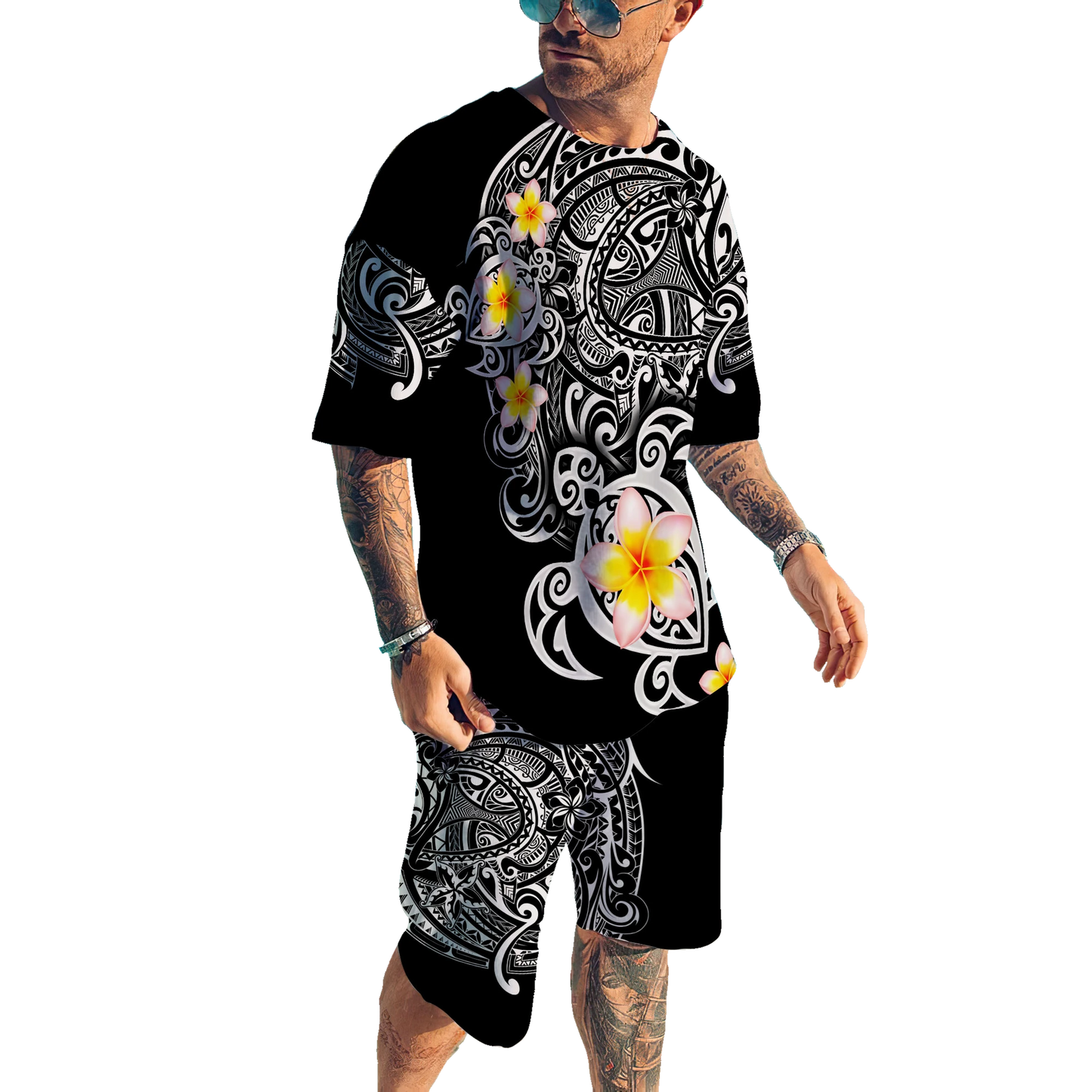 Polynesia No 3 Combo T Shirt Broad Short Polynesian Tattoo