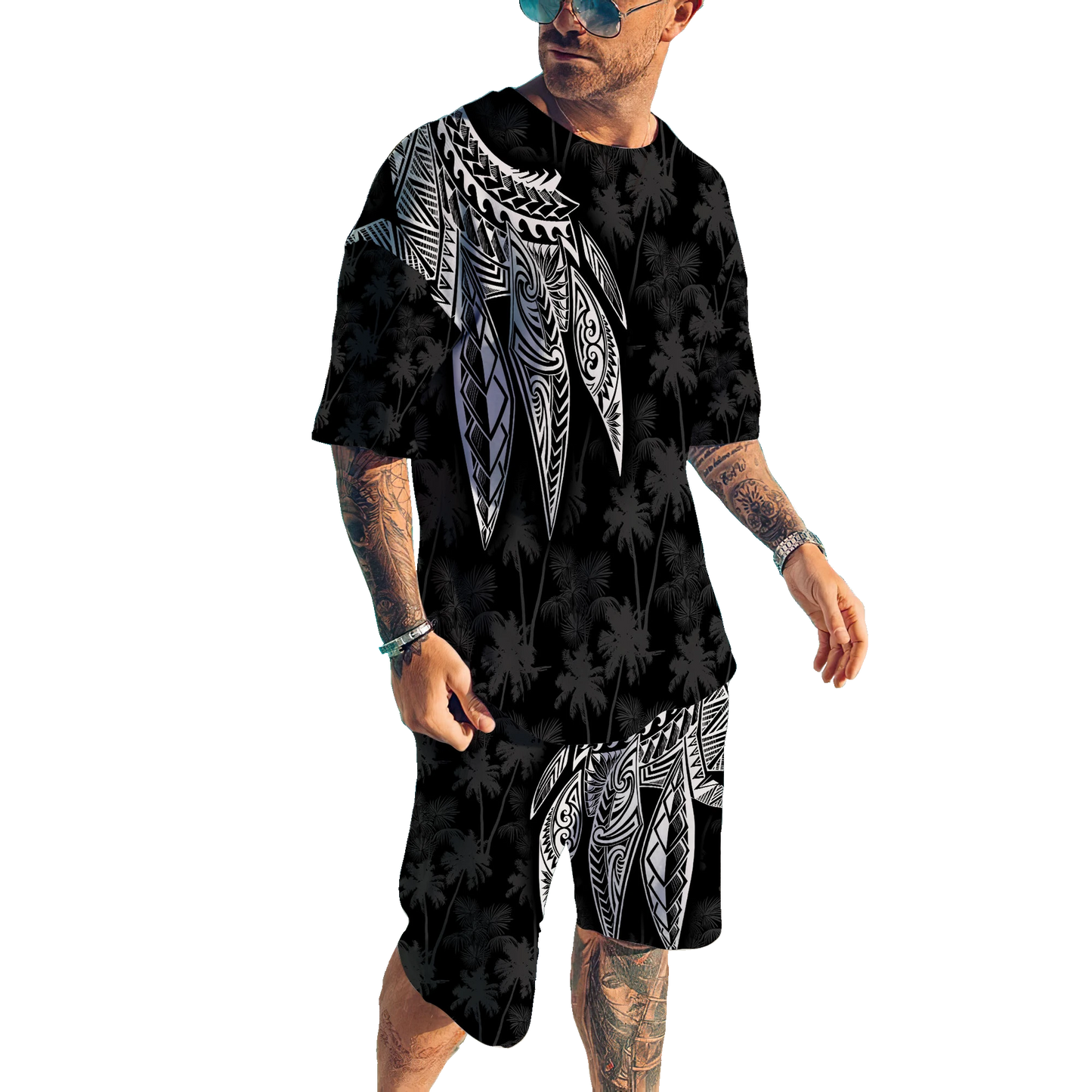 Polynesia No 11 Combo T Shirt Broad Short Polynesian Tattoo