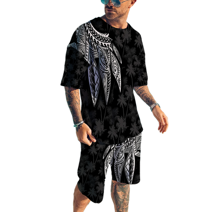 Polynesia No 11 Combo T Shirt Broad Short Polynesian Tattoo