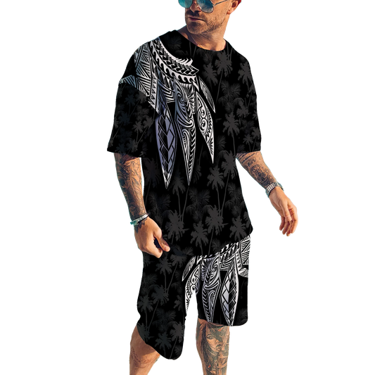 Polynesia No 11 Combo T Shirt Broad Short Polynesian Tattoo