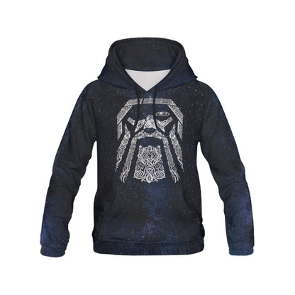 Viking Hoodie - Odin Symbol A6 - Amaze Style™-ALL OVER PRINT HOODIES