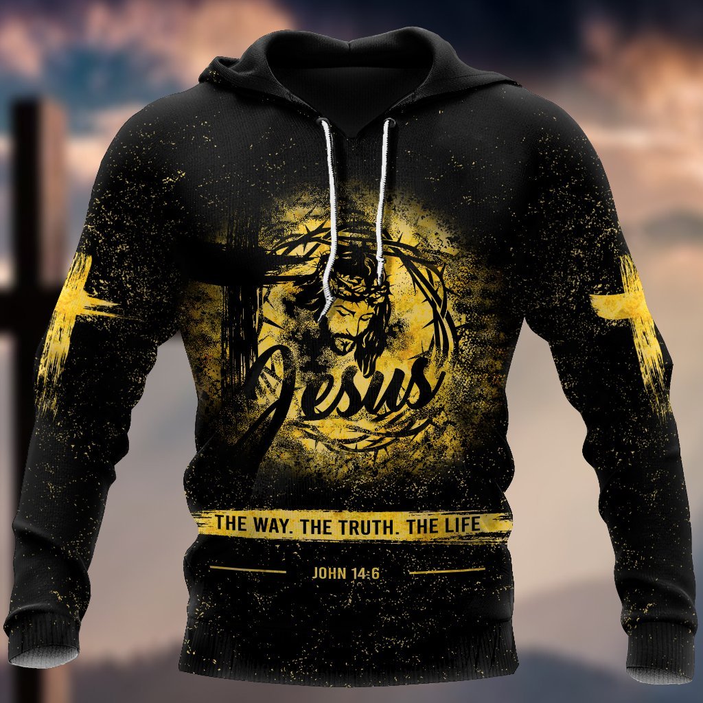 Jesus The Way The Truth The Life 3D All Over Printed Shirts For Men and Women Pi12062004