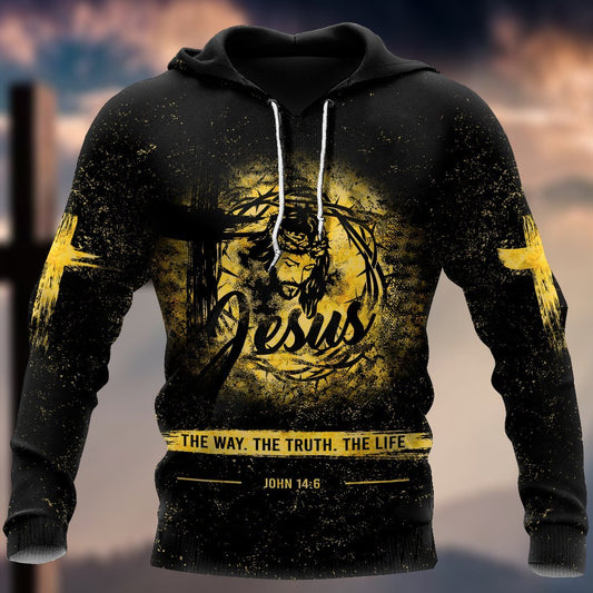 Jesus The Way The Truth The Life 3D All Over Printed Shirts For Men and Women Pi12062004