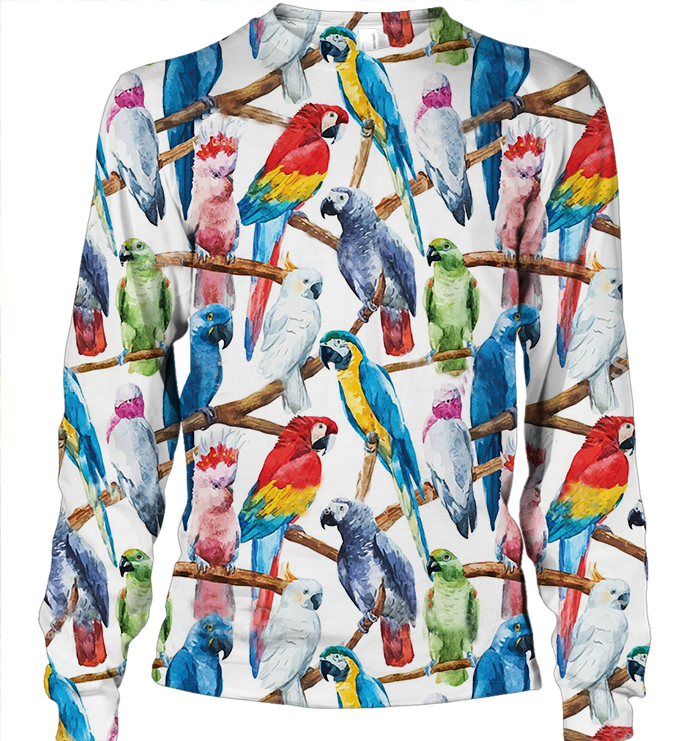 3D AOP Parrots Shirt-Apparel-6teenth World-Sweatshirt-S-Vibe Cosy™