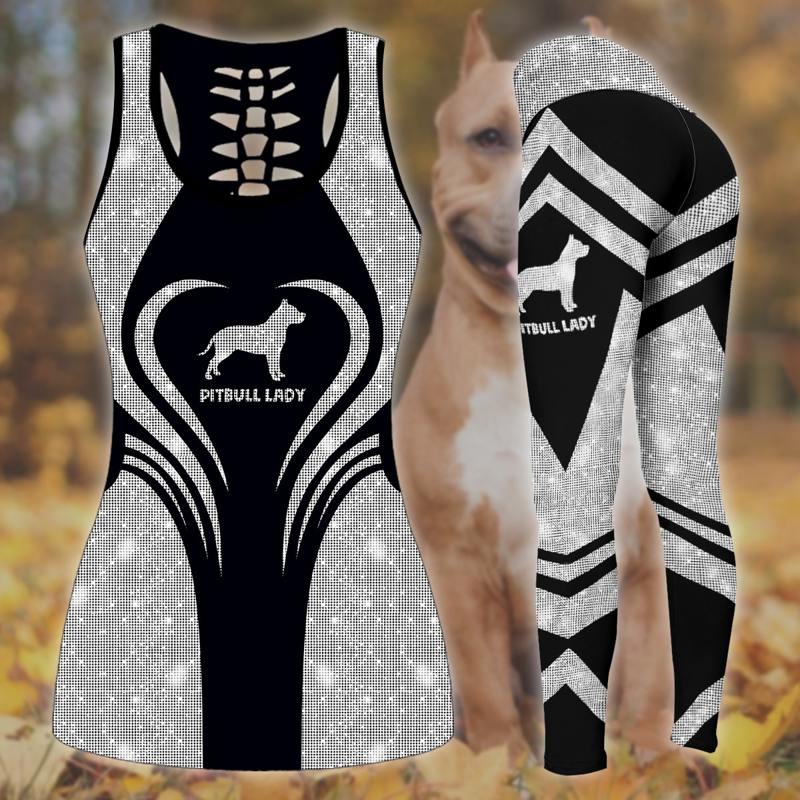 Pitbull Lady Combo Tank + Legging TA032451 - Amaze Style™-Apparel