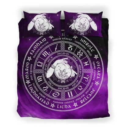 Magic Crystal Ball Wheel Of The Year Bedding Set HAC110606-NM-Bedding Set-NM-Twin-Vibe Cosy™