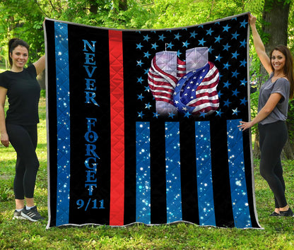 Never Forget Firefighter Quilt