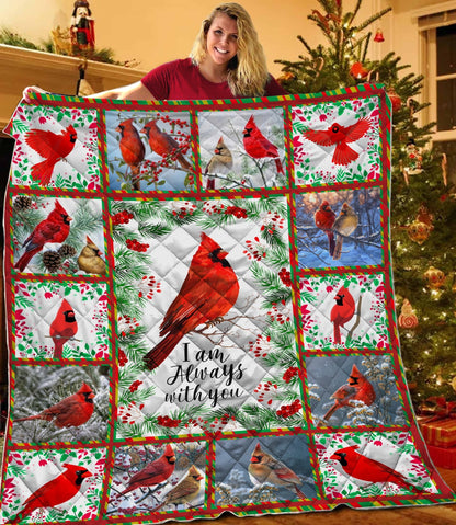 Beautiful Cardinal Birds I am always with you Quil