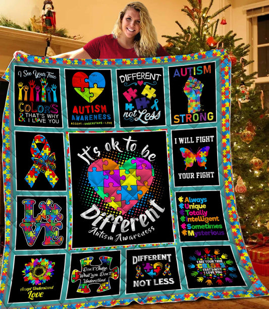 It's Ok To Be Diffirent Quilt LAM20060803-LAM