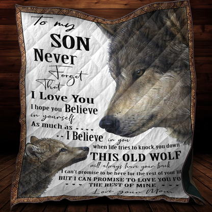 Wolf To My Son Quilt MH2010202