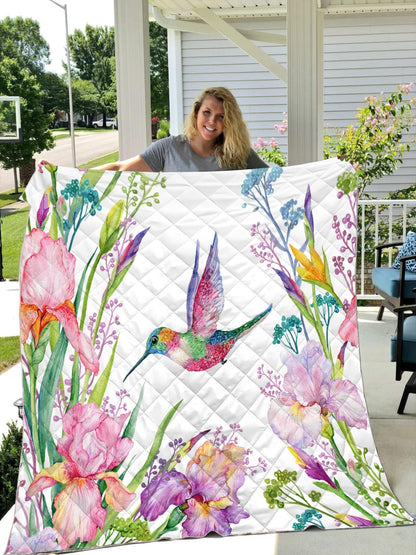 Hummingbird Lovers 3D Printed Quilt
