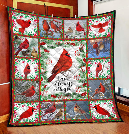 Beautiful Cardinal Birds I am always with you Quil