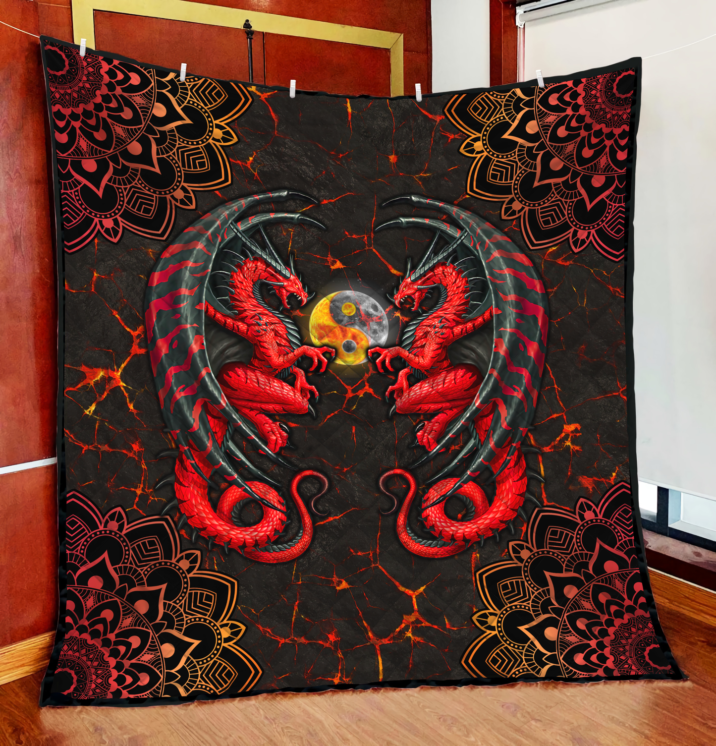 Dragons YinYang Quilt TA0820206