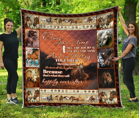 Beautiful Horse Couple Quilt NTN08152003-MEI
