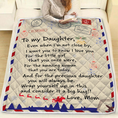 Christmas Quilt To My Daughter from Mom HHT14092003S