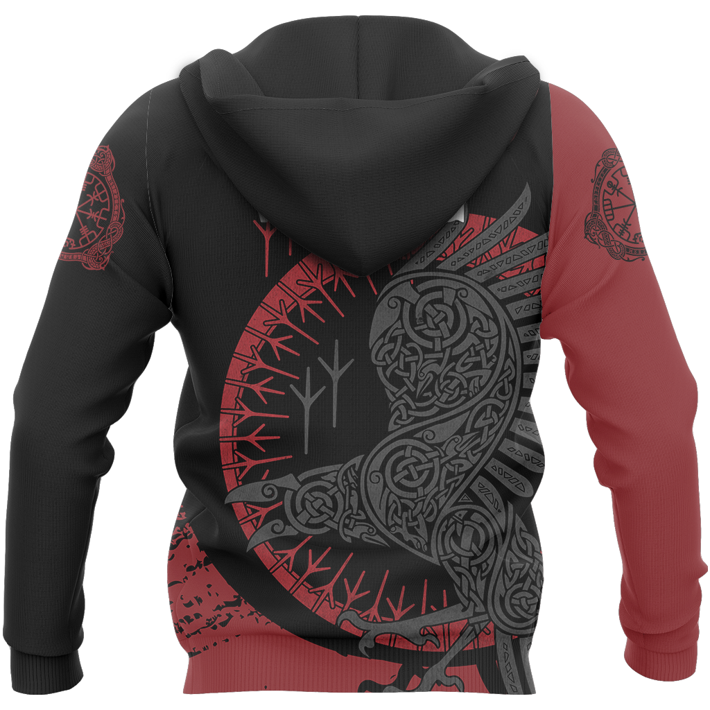 Viking Raven Pullover - Amaze Style™-ALL OVER PRINT HOODIES
